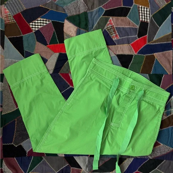Green Irregular Sleep Pattern Pants - Picture 4 of 6
